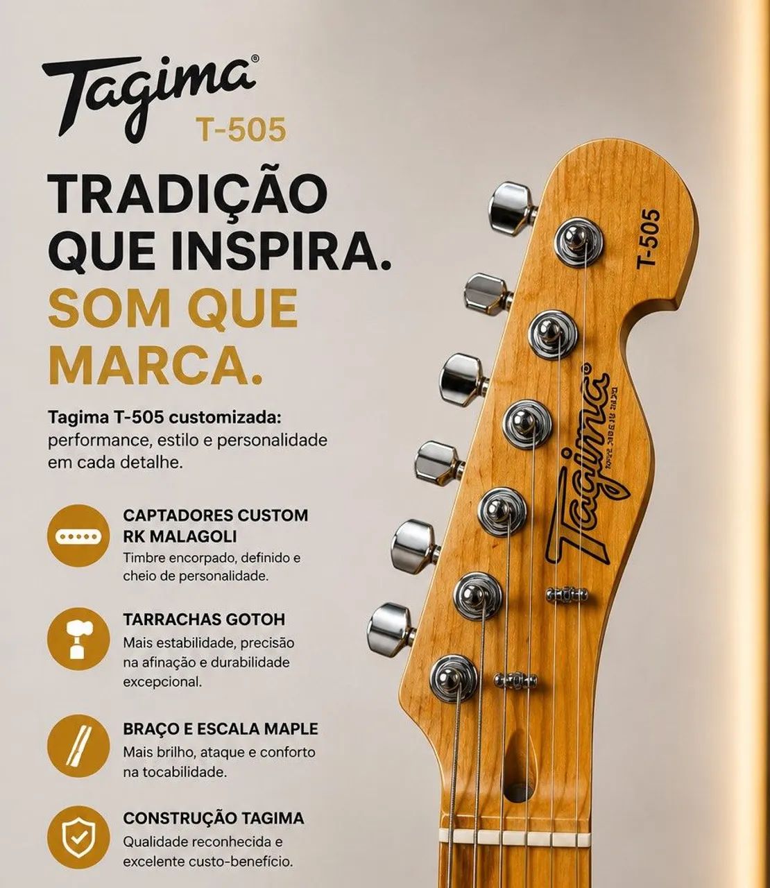 Tagima t505 customizada  - Foto 3