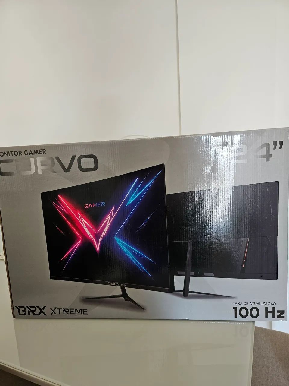 (LACRADO) Monitor Gamer 24 polegadas Curvo 100HZ - Foto 2