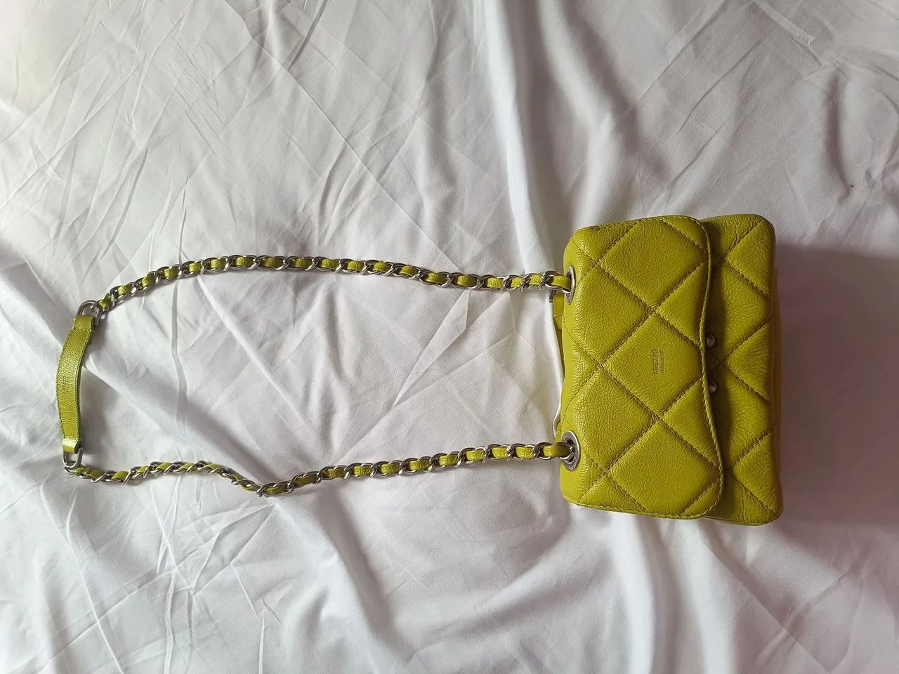 Bolsa Arezzo Mizz Verde Limão Matelassê com Corrente - Bolsas