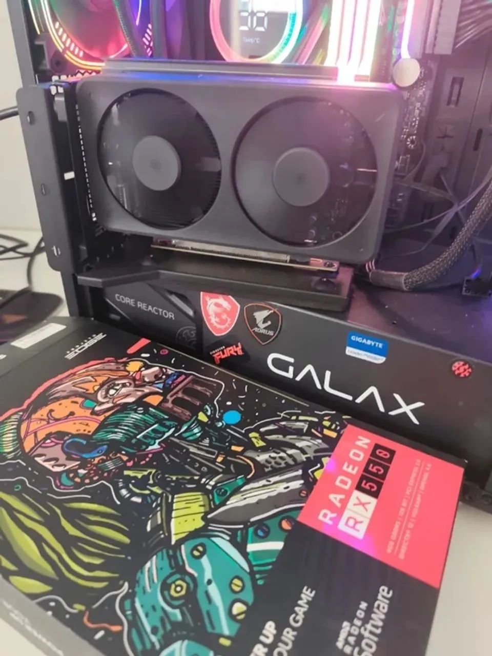 Placa de video Rx 550 4gb Pcyes 