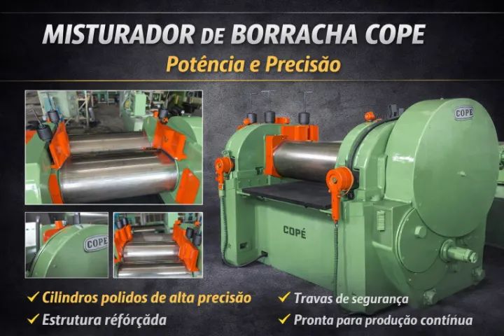 Misturador de Borracha CUPE  Reformado Garantia Aceito Oferta e Troca  - Foto 2