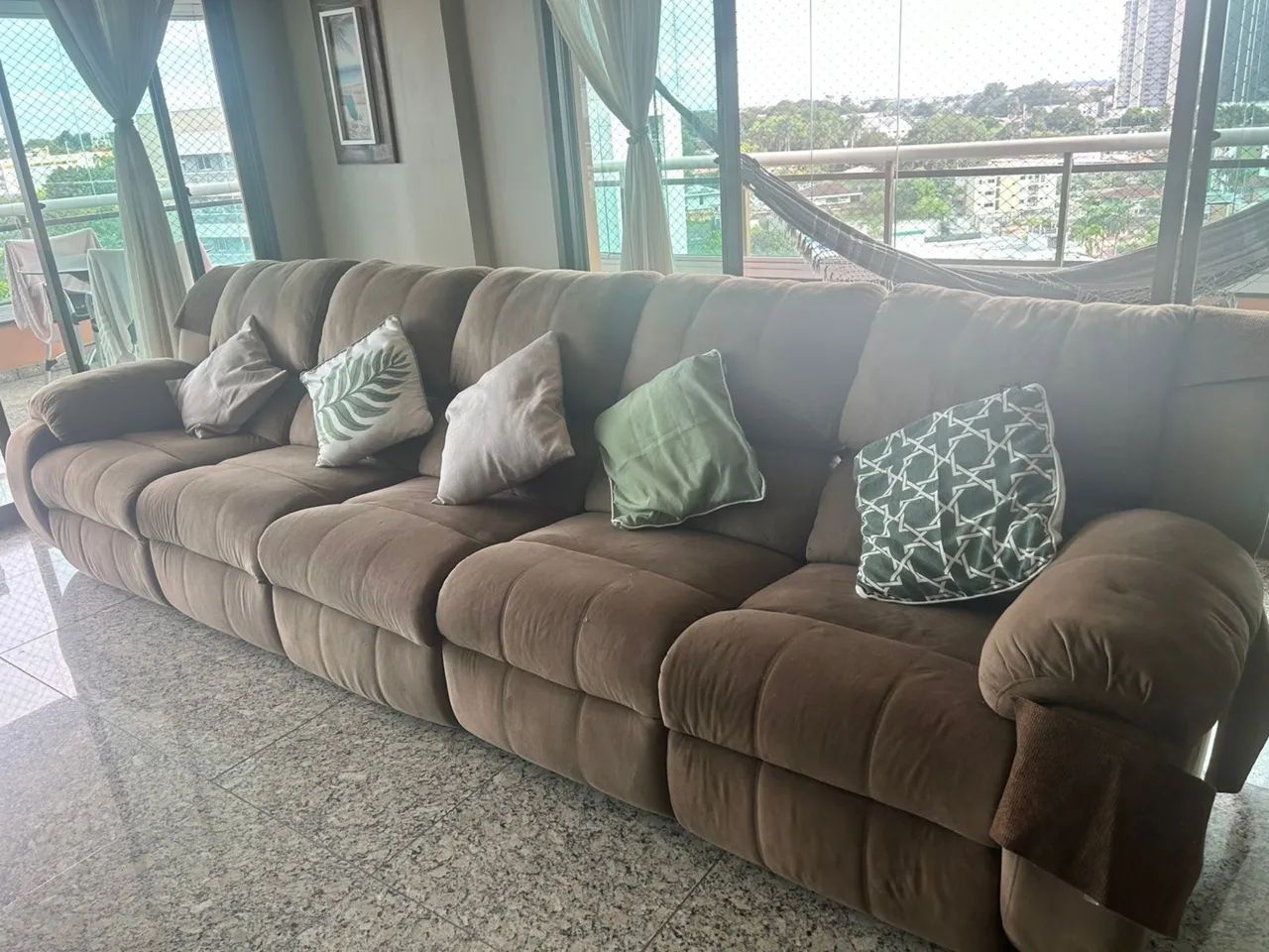 Sofá reclinável de 5 lugares  - Foto 2