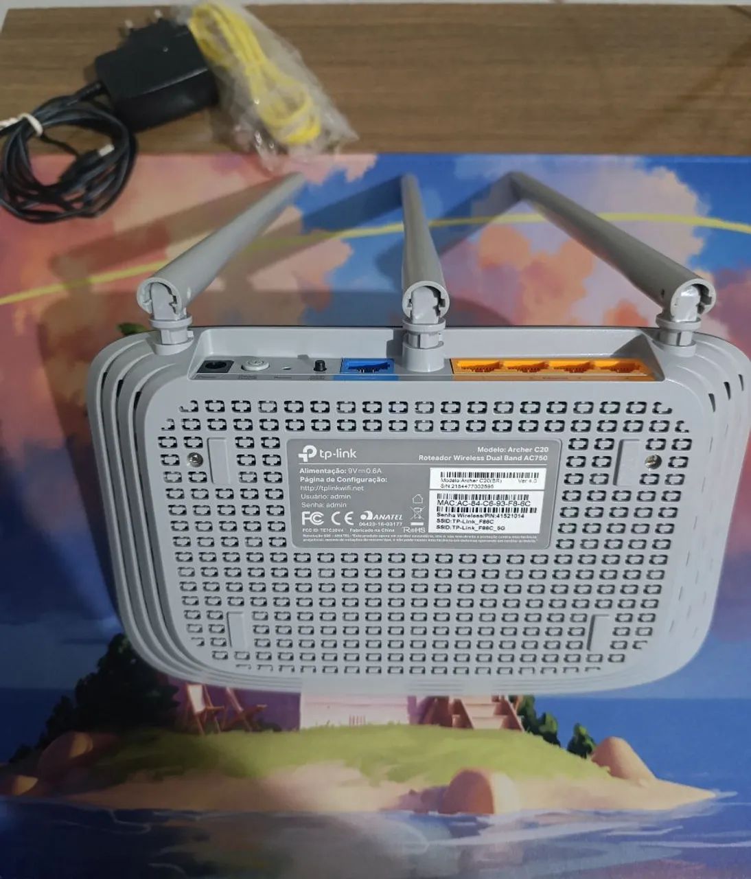 Roteador Archer C20, AC750. Roteador Wi-Fi Dual Band. Semi Novo - Foto 4