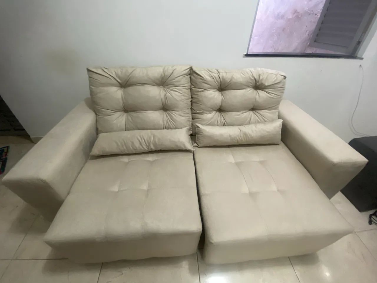 Sofá retrátil e reclinável espuma de alta densidade D33 - Foto 4