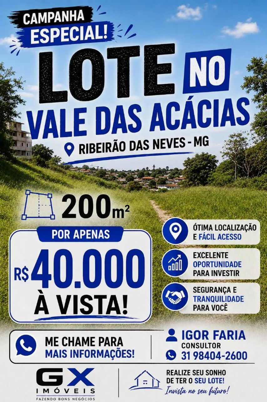 Vendo lote 200 m² 40.000
