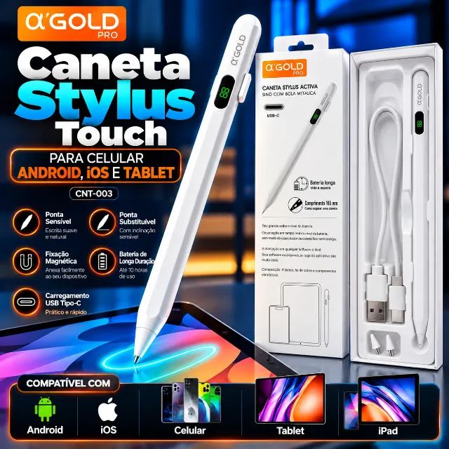 Caneta touch para celular android iOS tablet 