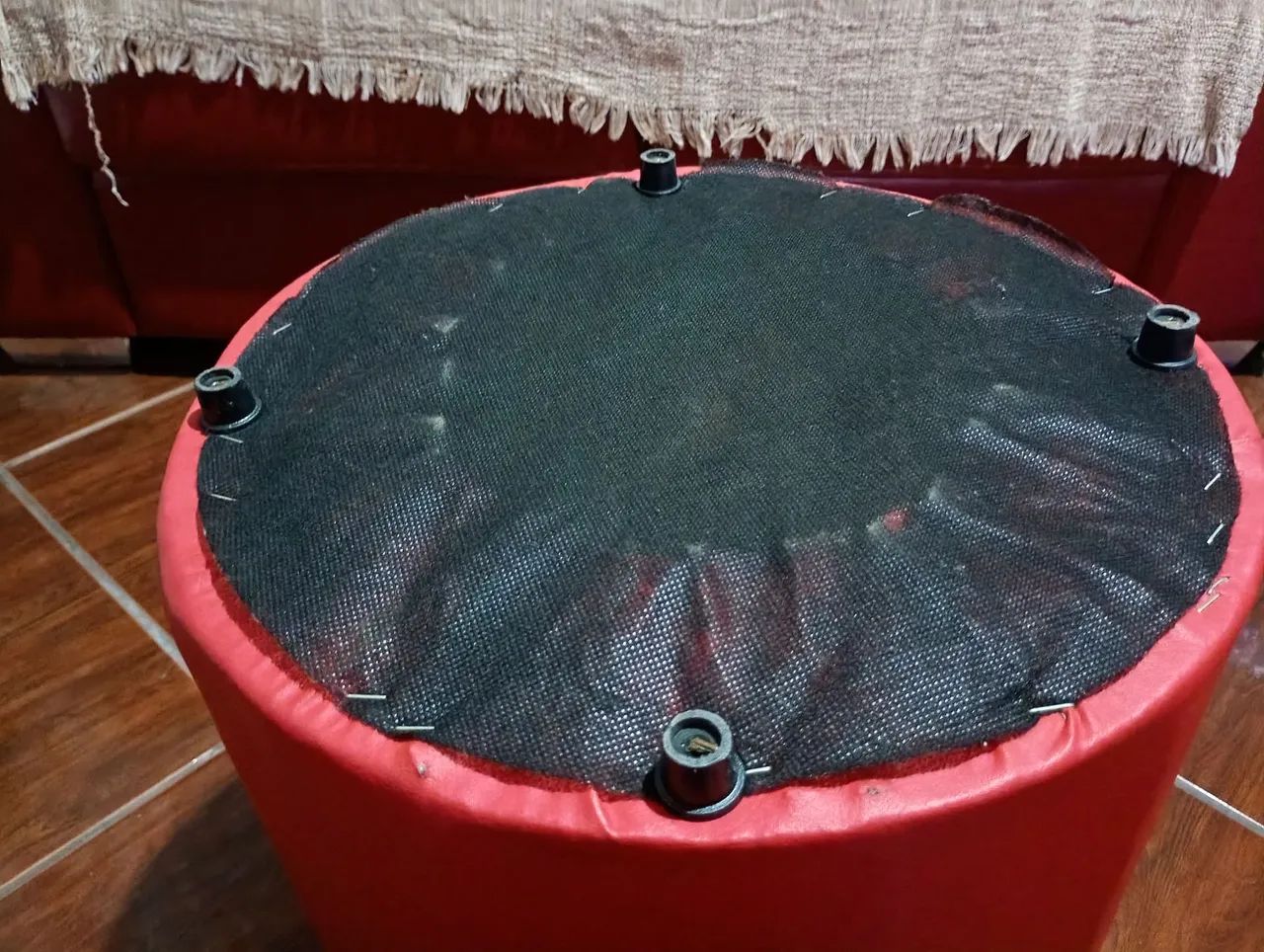 Red-colored pouf64985853825795125