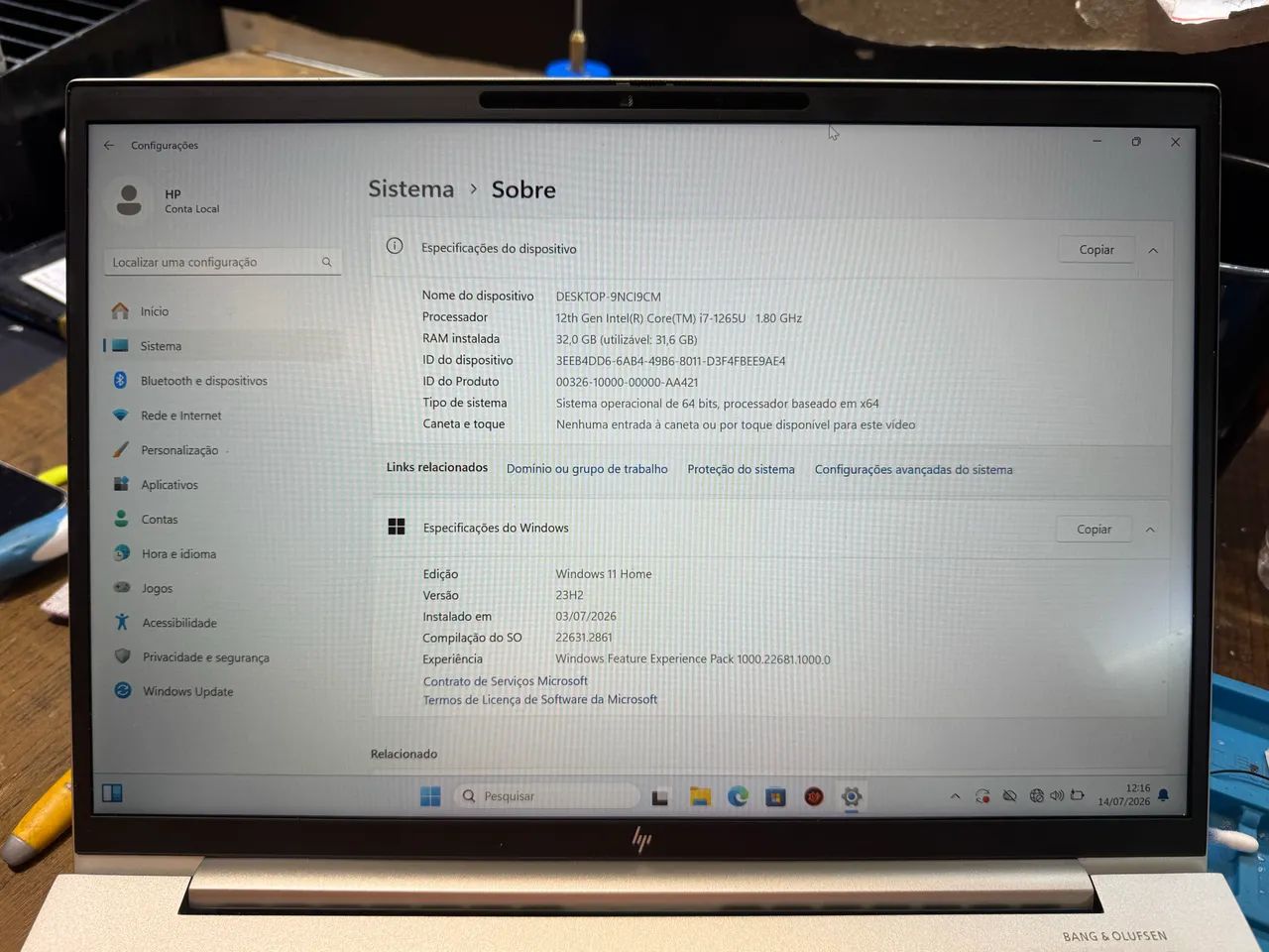 Notebook HP Elitebook G9 512Gb - Foto 2