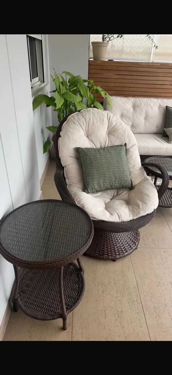 Conjunto Sofisticado para Varanda Gourmet - Fibra Sintética - Foto 5