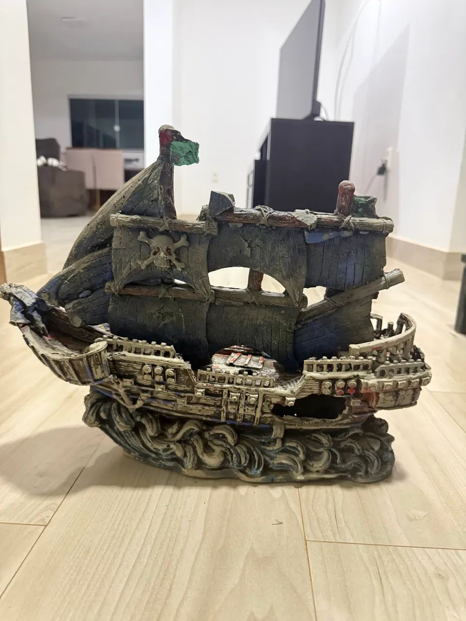 Decoração para Aquário - Barco Resinado ?  - Foto 2