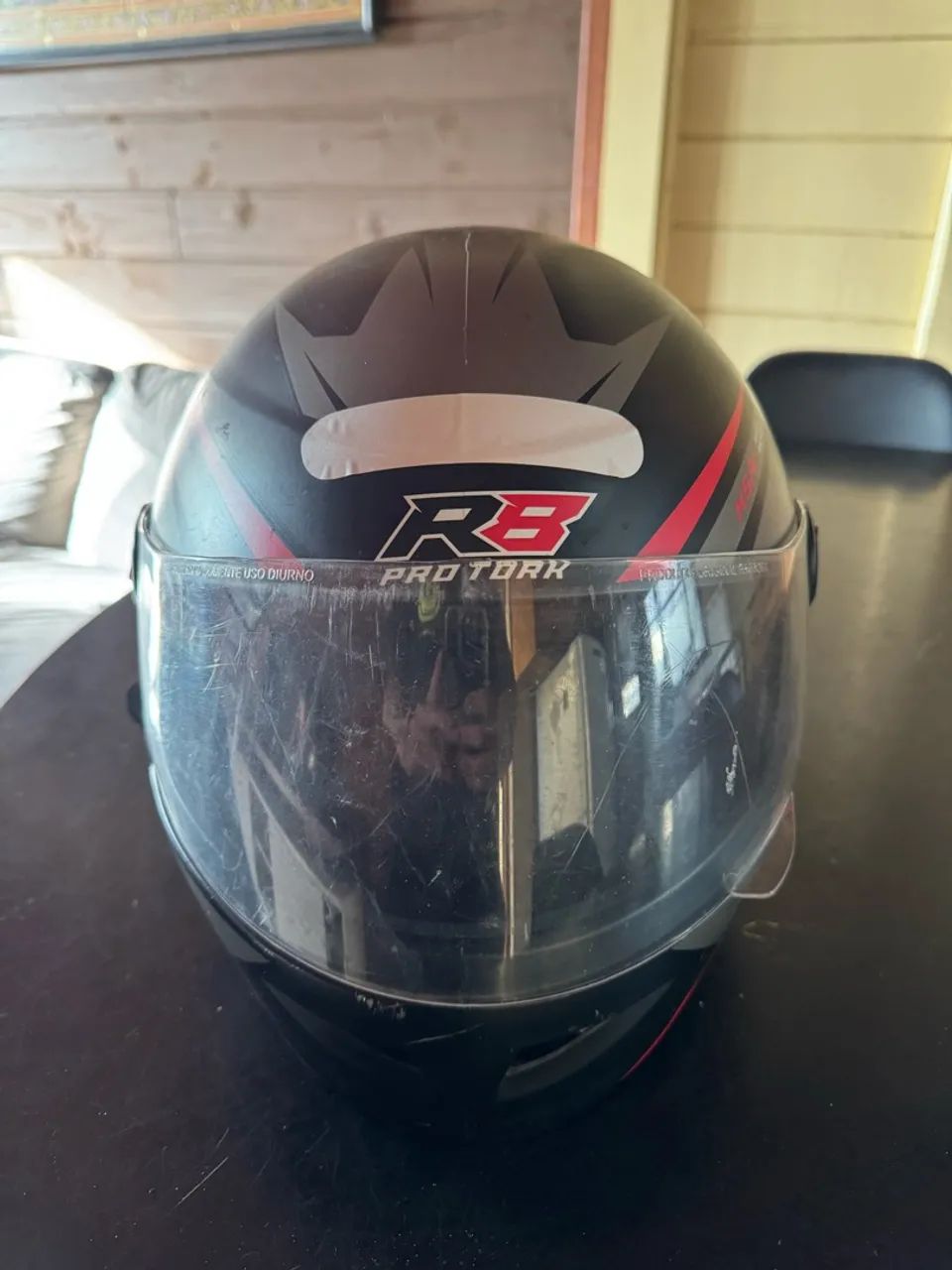 capacete preto  - Foto 4