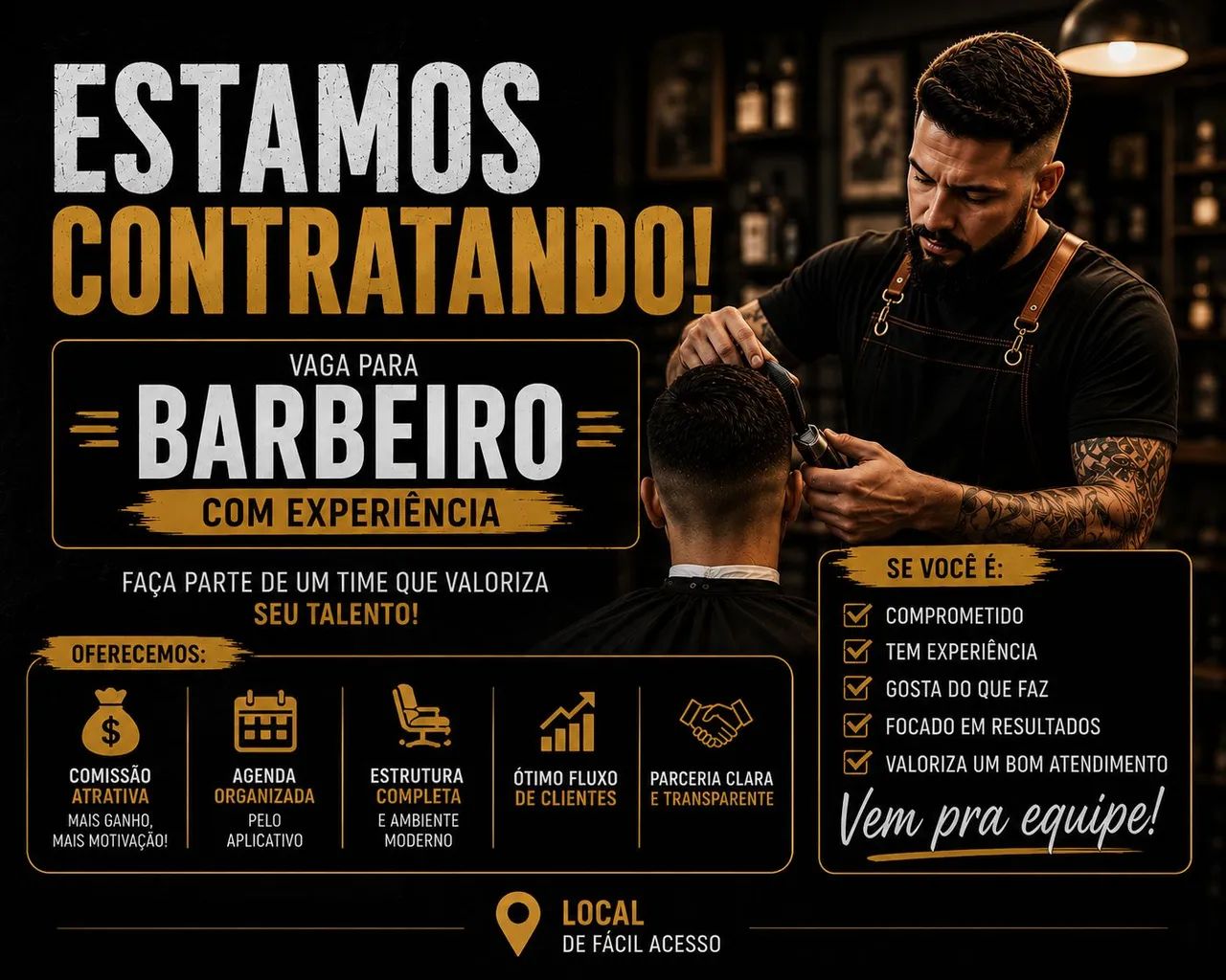 Vaga para barbeiro 
