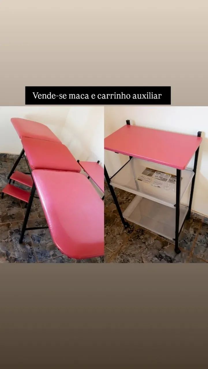 Maca e carrinho auxiliar, NÃO FAÇO ENTREGA