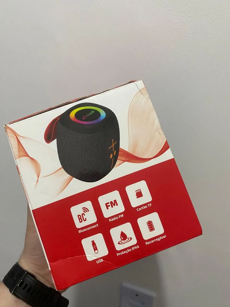 Caixa de som BLUETOOTH 50W RGB - Foto 5
