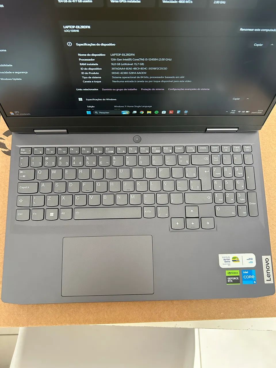 Notebook Lenovo LOQ RTX 2050 16GB 512GB - Foto 4