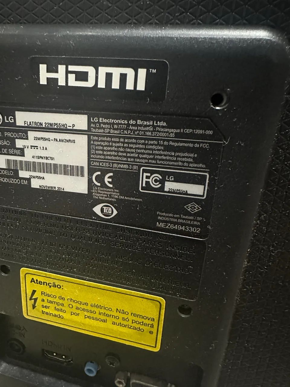 Monitor 21,5 polegadas carcaça 