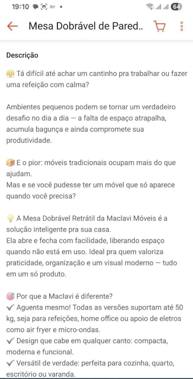 Mesa Dobrável de Parede - Foto 3