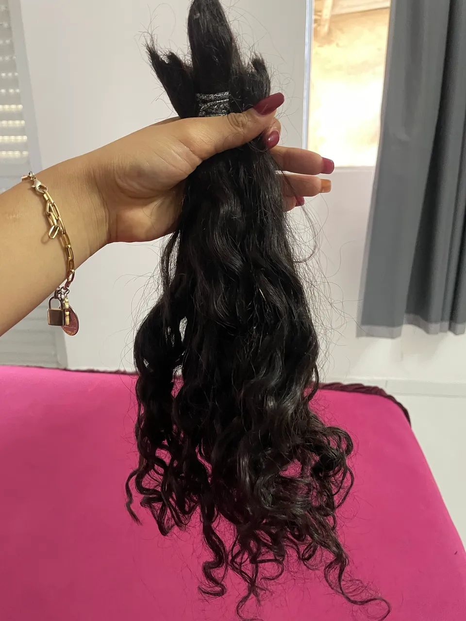 Cabelo brasileiro cacheado humano  - Foto 4