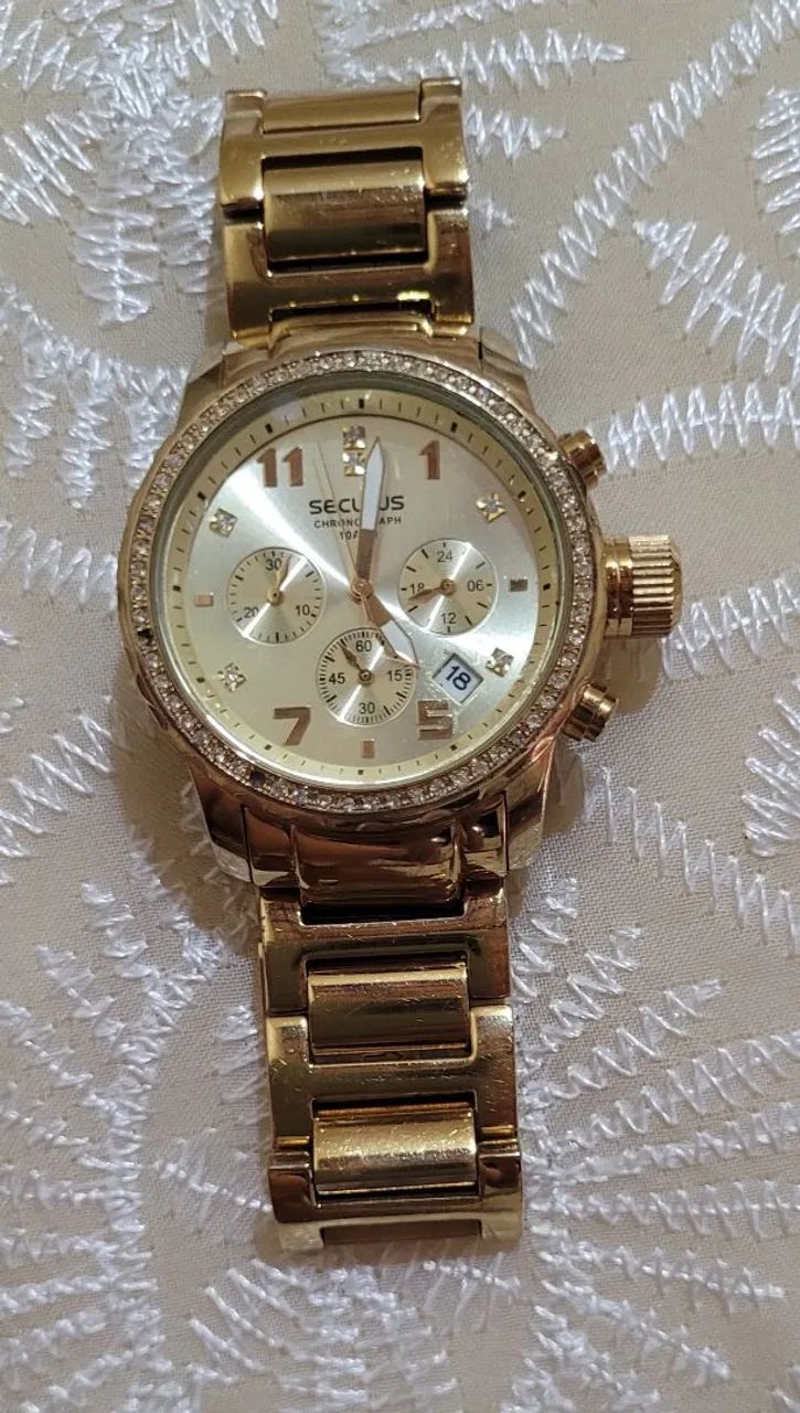Vendo um relógio  feminino  dourado original  séculos  - Foto 2