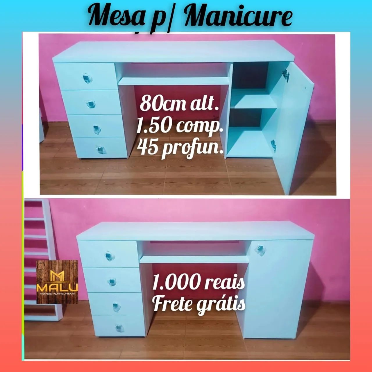 Promoção mesa para manicure 