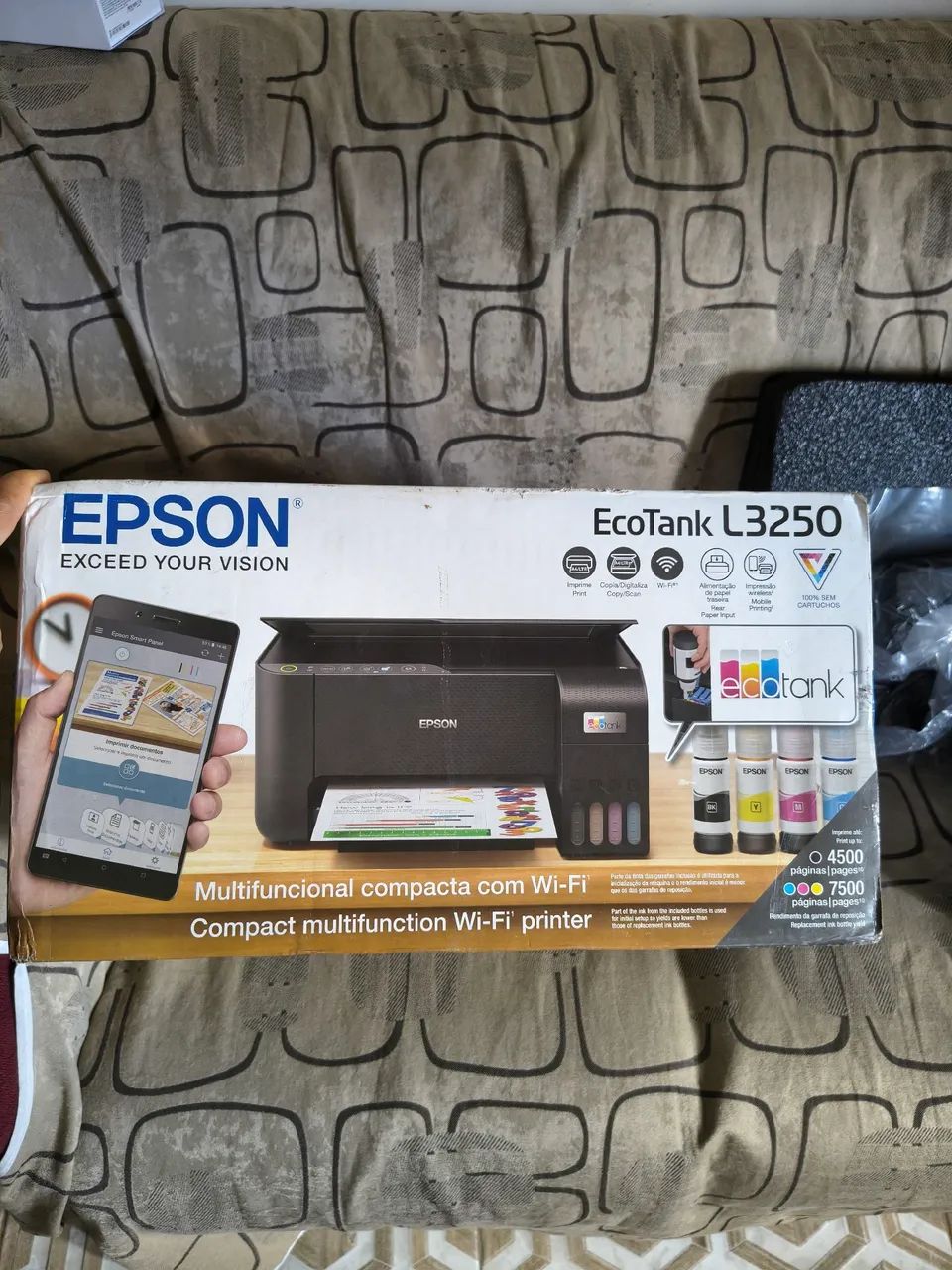 Vende novo lacrado EPSON EcoTank L1250 - Impressora, tanque de Tinta Colorida, Wi-Fi - Foto 2