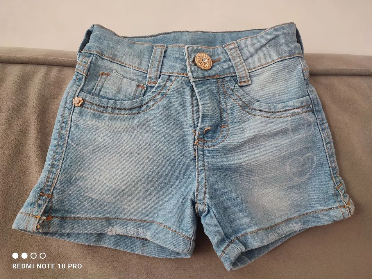 Short infantil jeans claro - Foto 2