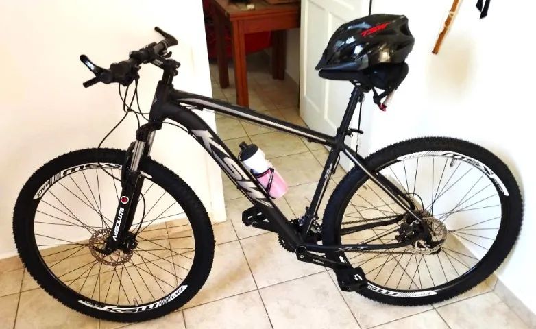 Bicicleta aro 29 27v shimano deore/altus susp e freio hidr Nova