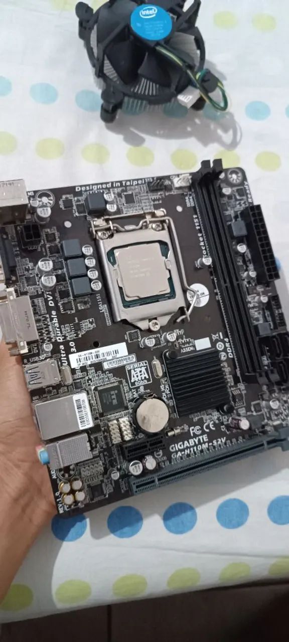 Kit placa mãe + processador I3 7° geração  + cooler Intel brinde  - Foto 4