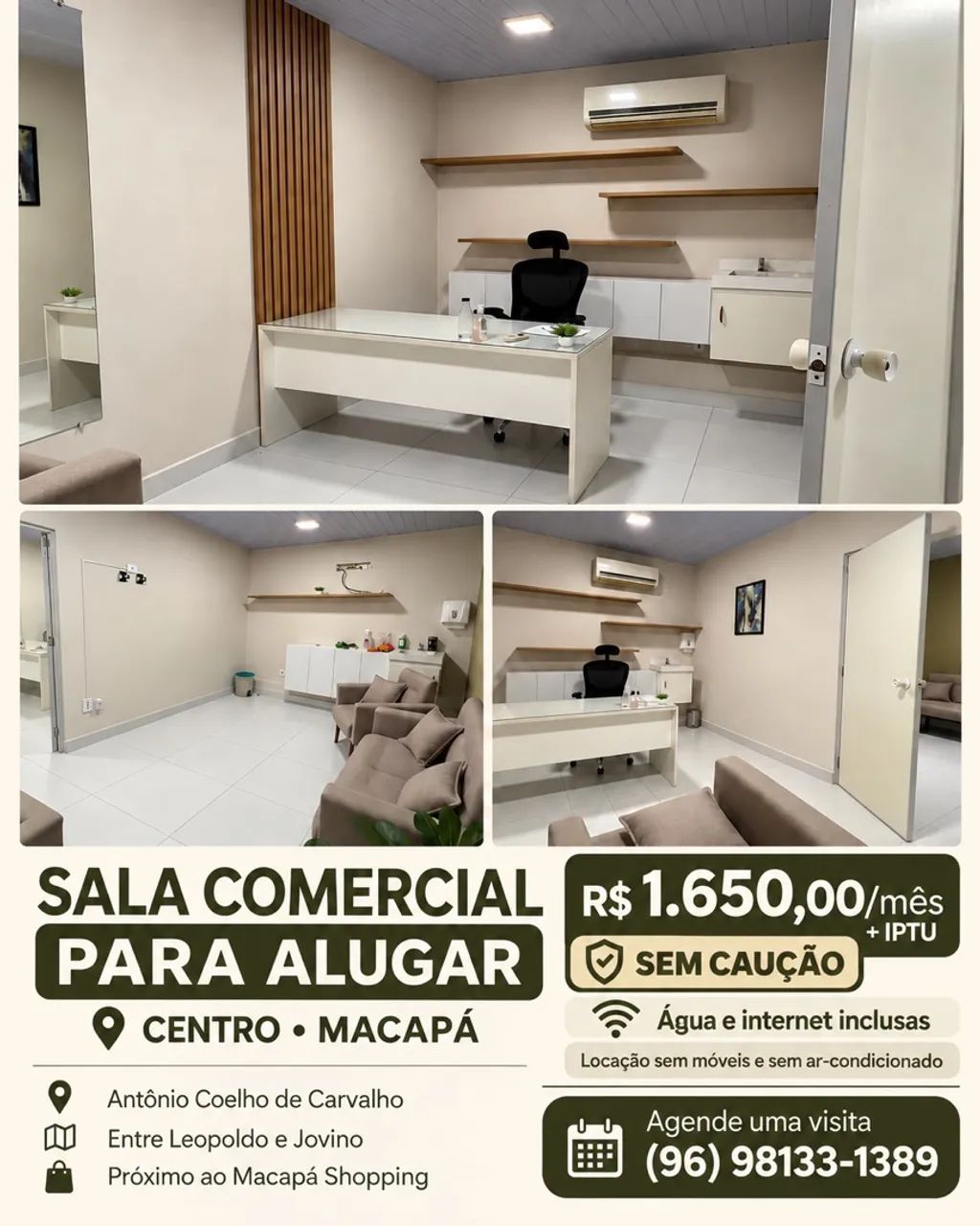 Alugo sala comercial centro de Macapá 
