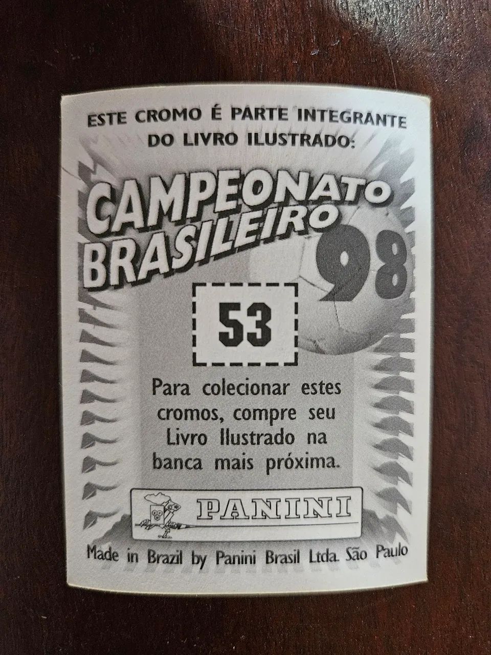 Figurinha Mascote do Internacional CB 1998 - Foto 2