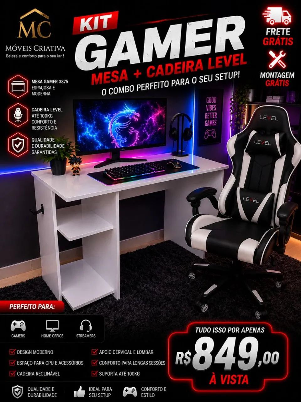 KIT SETUP GAMER