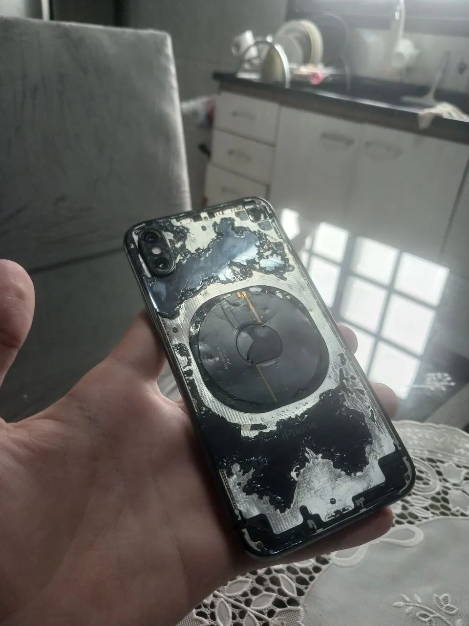 Iphone X 64GB, COM DEFEITO - Foto 5