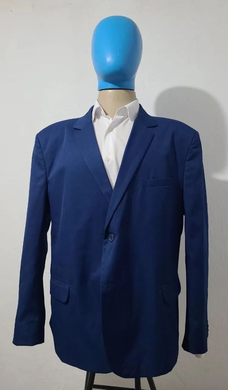 Blazer Slim Azul N° 60, bonito, elegante, bem confortável, tecido macio.  - Foto 2