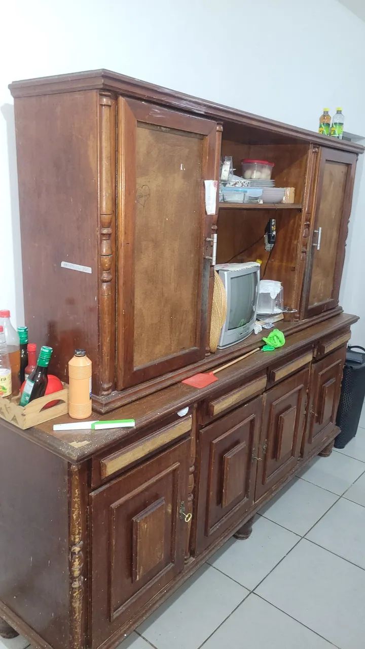 Móvel de madeira pura cozinha sala - Foto 2