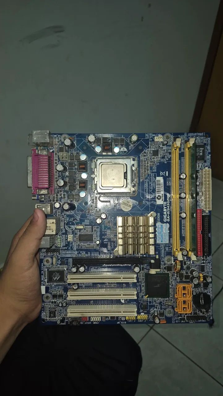 Placa mae mais processador 
