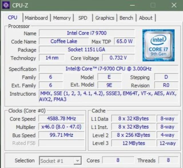 Intel core i7 9700 - Foto 3