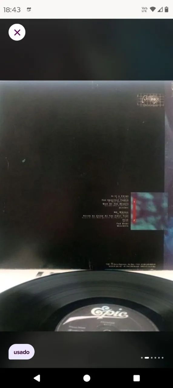 DISCO DE VINIL",SADE PROMISE," 1985 - Foto 3