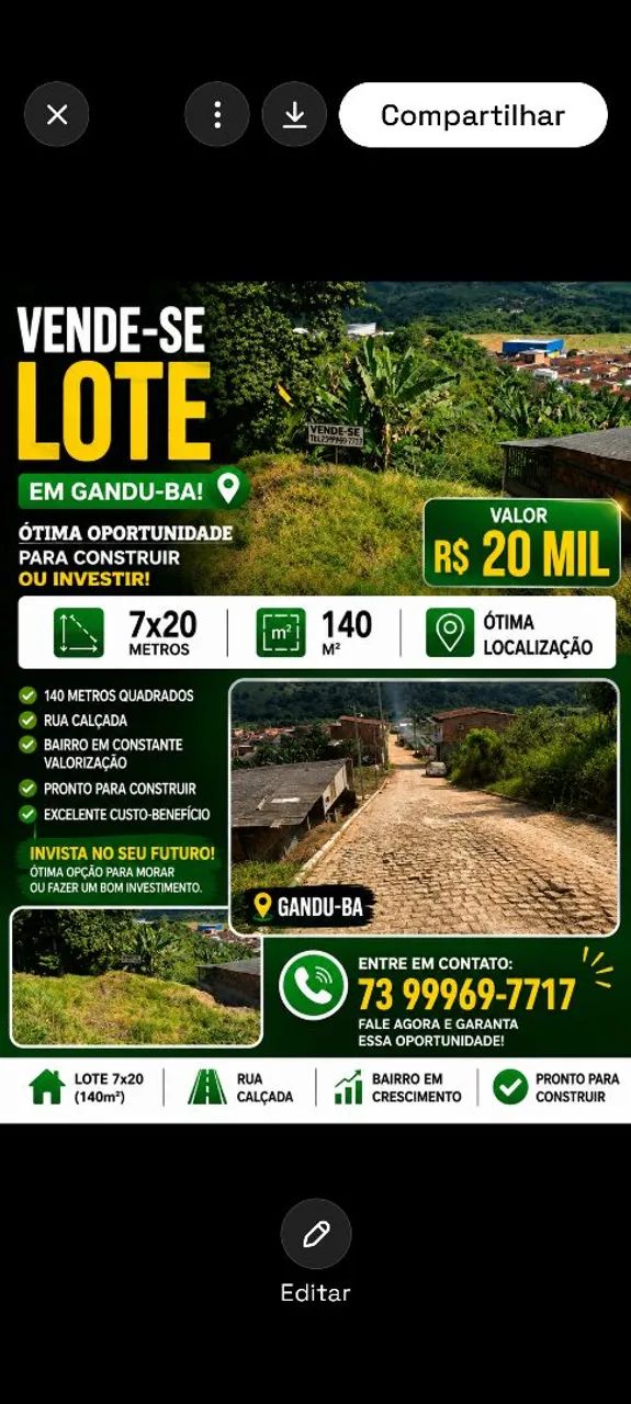 Vendo ótima localização 