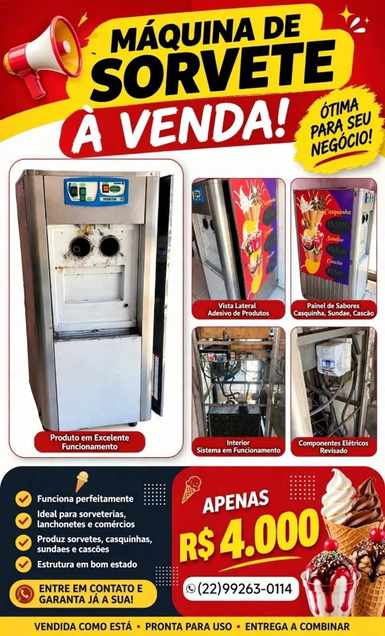 Máquina de sorvete 