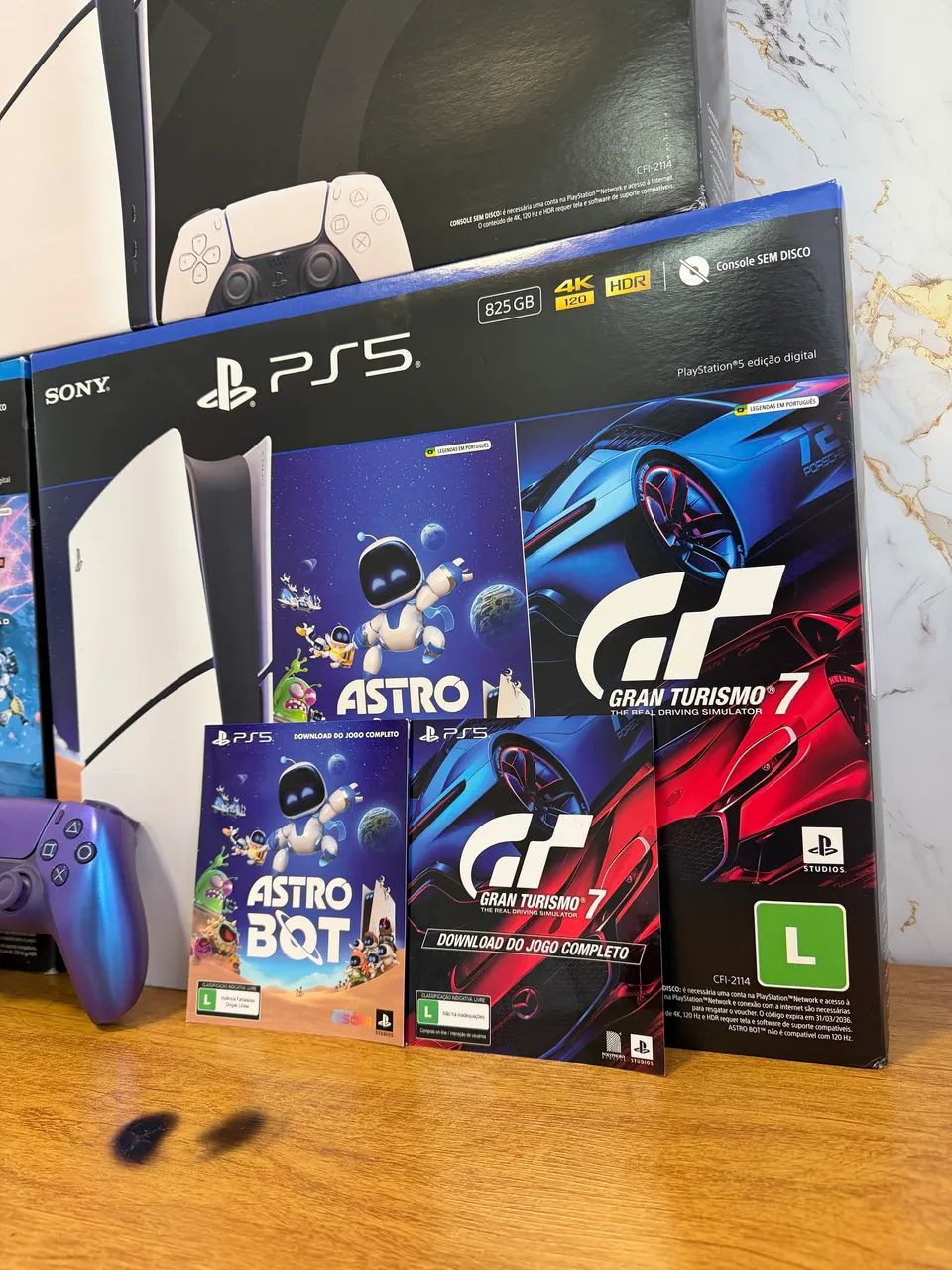 Ps5 Slim 825gb e 1TB - M. Digital | IMPECÁVEL, aceito seu ps4 slim e Xbox Siries S ! - Foto 3