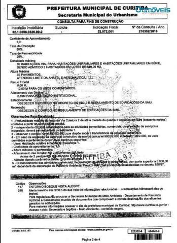 Terreno para alugar, 124 m² por r$ 1.000,00/mês - vista alegre - curitiba/pr - Foto 14