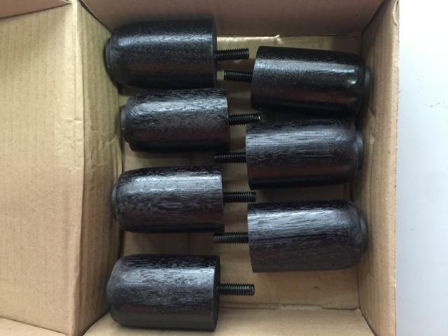 Kit pé de madeira para cama box baú