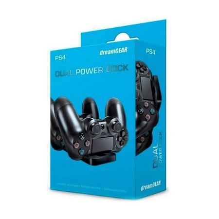 Carregador Dual Powerdock P/ Controle De Ps4 Cabo USB Fonte DreamGear