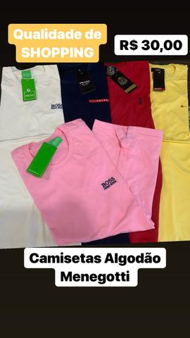 Camisetas em Algodão Menegotti