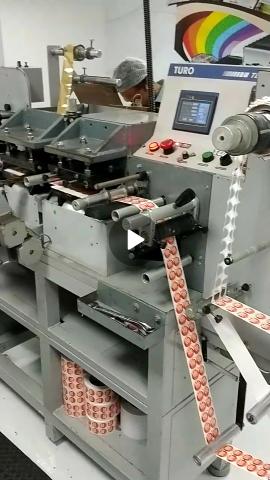 Máquina Turo Hot-stamping e corte - etiquetas