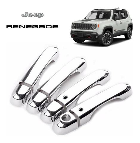 Apliques Maçanetas Cromadas Para Jeep Renegade - Foto 2