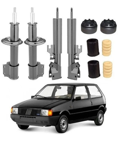 4 Amortecedor + Kit Suspenção Uno Mille 91 92 93 94 95 96 97 - Foto 2