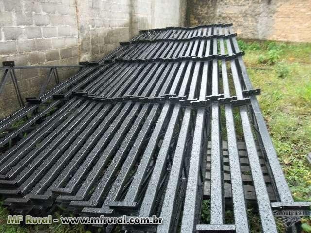 Galpão-Estrutura Metálica-Barração Metalico -Telhas zinco Tesouras terças -zp31.99592.1222 - Foto 5