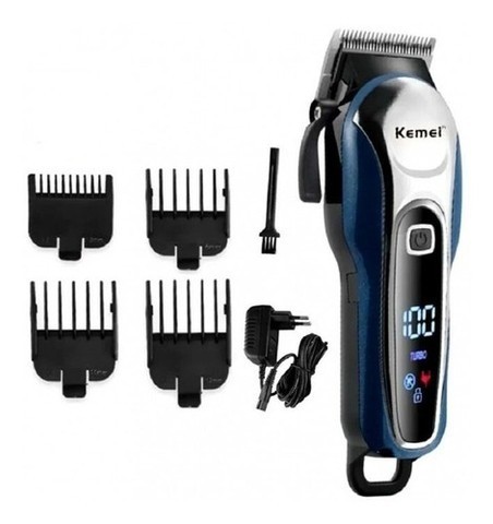 Máquina Cortar Cabelo Profissional Kemei Km-1995 Bivolt