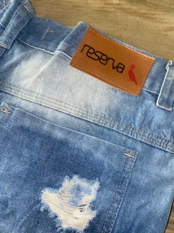 Short jeans da reserva original  - Foto 4
